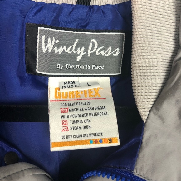 Windy Pass By North Face Gray Jacket Vintage - Picture 3 of 8